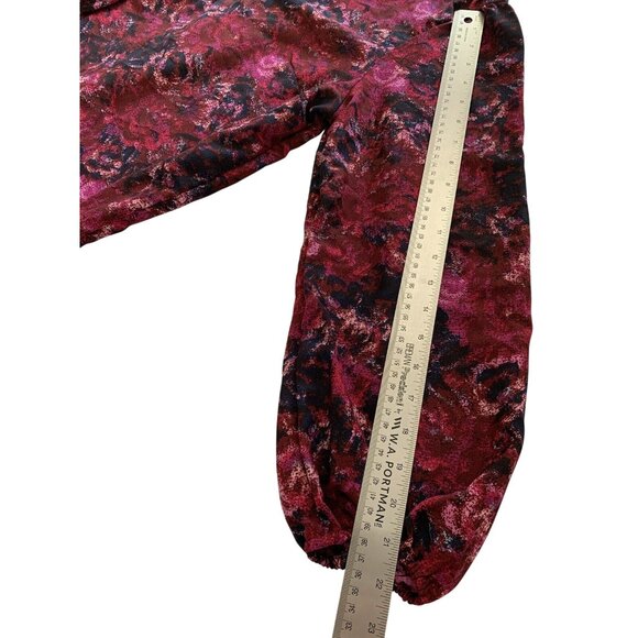 Time And Tru Womens Long Sleeves Floral Ruffle Dress Size XL - Picture 5 of 7